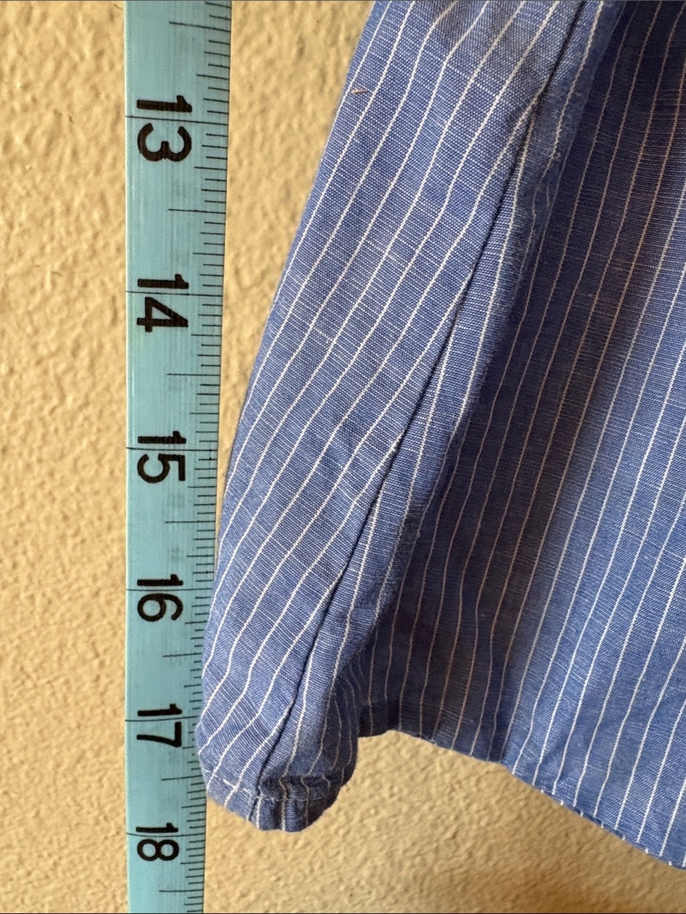 Express Off Shoulder Top Blue Stripe Crop Blouse Womens Small Summer - Picture 7 of 10